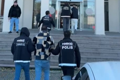 Çanakkale Biga'da uyuşturucu operasyonu