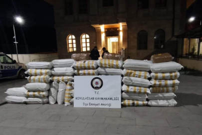 Sivas'ta 1 ton 150 kilogram gümrük kaçağı tütün ele geçirildi