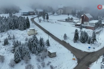 Bursa'nın zirvesinde kar sevinci! Kalınlık 5 santimetreye ulaştı...