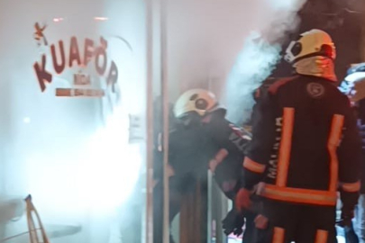 Malatya'da iş yerinde korkutan yangın