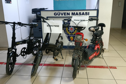 Eskişehir'de çalınan bisikletler polis tarafından bulundu