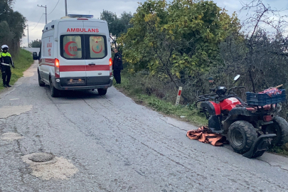 Bursa'da ATV kazasında 2 kişi yaralandı