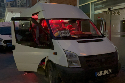 Aracında silahlı saldırıya uğrayan dolmuş şoförü hastanelik oldu