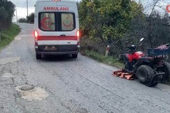 Bursa'da ATV kazası: 1'i ağır 2 kişi yaralandı