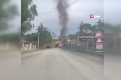 Bursa'da hafriyat kamyonu küle döndü