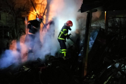 Sakarya'da tek katlı ev yandı