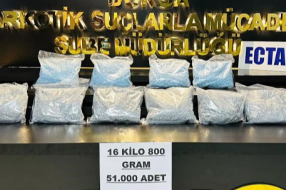 Bursa’da uyuşturucu operasyonu! 51 bin adet extacy ele geçirildi...