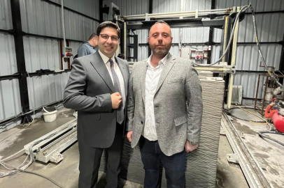 BUÜ 3D beton yazıcı ile 3 günde 300 metrekarelik ev yapacak