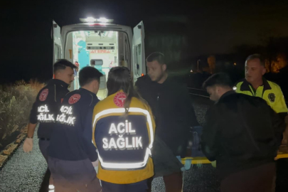 Sakarya'da otomobil tarlaya uçtu, ekipler yaralı için seferber oldu