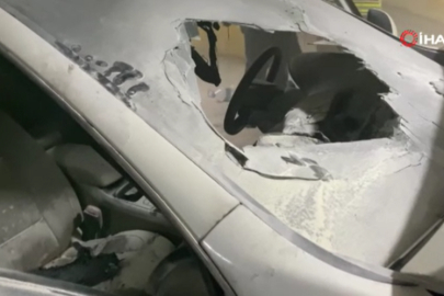 Bursa'da kapalı otoparkta yanan otomobil panik yarattı