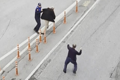 Samsun'da iki yaşlı adamın kavgasını araya girenler önledi