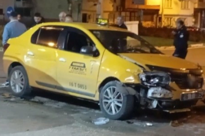 Bursa'da gasp edilen ticari taksi yarım saatlik kovalamacayla durduruldu