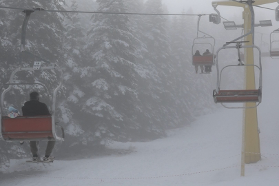 Bursa'nın zirvesi Uludağ'da göz gözü görmedi!