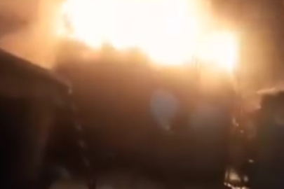 Hakkari Yüksekova’da korku dolu anlar: Kalorifer kazan dairesi cayır cayır yandı