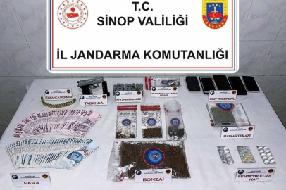 Sinop'ta jandarmadan uyuşturucu tacirlerine darbe