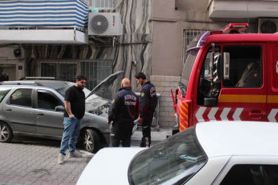 Aydın'da duyarlı esnaf otomobili yanmaktan kurtardı