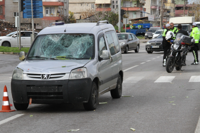 Samsun'da hafif ticari aracın çarptığı bisikletli ağır yaralandı