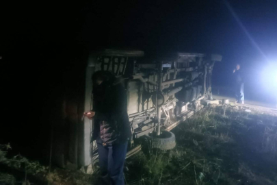 Ankara'da işçi servisi devrildi: 14 yaralı!