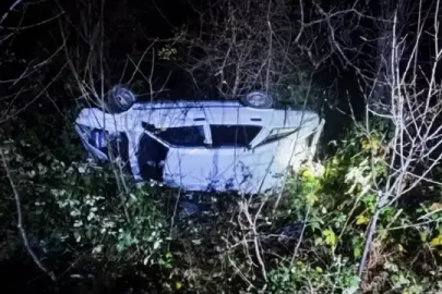 Artvin'de kontrolden çıkan otomobil uçuruma devrildi: Yaralılar var