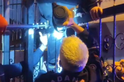 Bacağına demir korkuluk saplanan çocuk hastaneye kaldırıldı