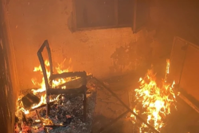 Bursa'da terk edilen evde çıkan yangın panik yarattı!