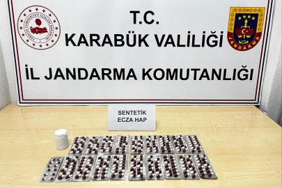 Karabük'te 265 sentetik ecza ele geçirildi