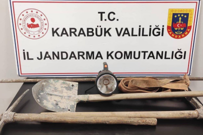 Karabük'te kaçak kazı yapan 5 kişi yakalandı
