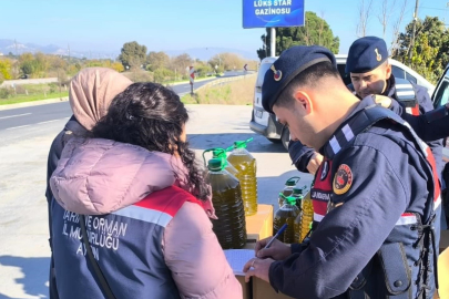 Aydın'da otobüs bagajından 400 litre kaçak yağ çıktı