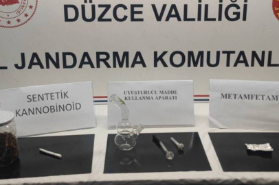 Düzce'de jandarma devriye sırasında yakaladı, üzerinden uyuşturucu çıktı