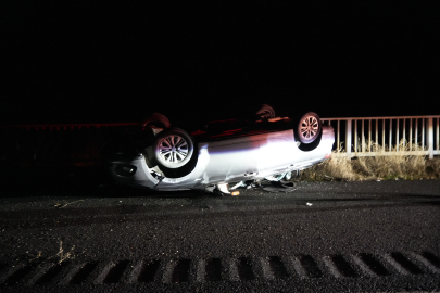 Gümüşhane’de otomobil takla attı: Çok sayıda yaralı var