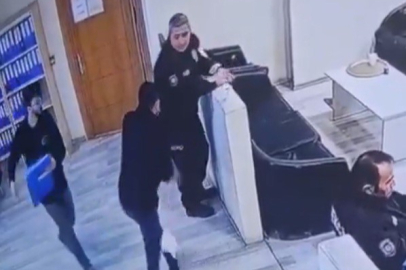 İstanbul Kartal'da polis merkezinde bir şahıs bekçiye saldırarak silahını almaya çalıştı