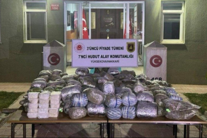 Hakkari sınırında 259 kilo uyuşturucu ele geçirildi