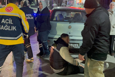 Aksaray'da motosiklet otomobile arkadan çarptı: 1 yaralı