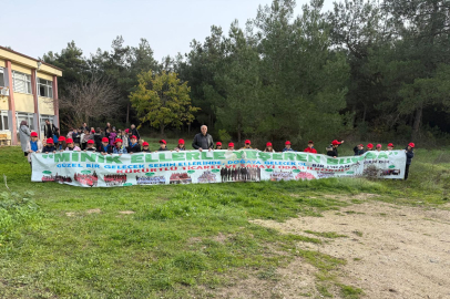 Minikler Yeşil Bursa için fidan dikti