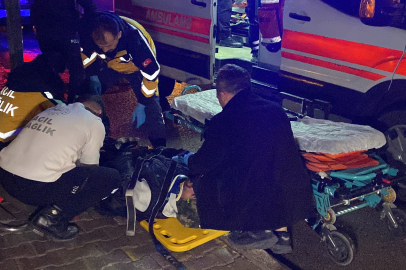 Çorum’da motosiklet yayaya çarptı