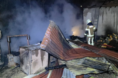 Bursa'da iki katlı evde çıkan yangın söndürüldü