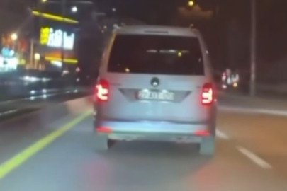 Gaziantep'te trafikte tehlike saçan ve kaza yapmaktan kıl payı kurtulan sürücüye ceza