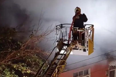 Samsun'da iki katlı evde yangın: 1 ölü