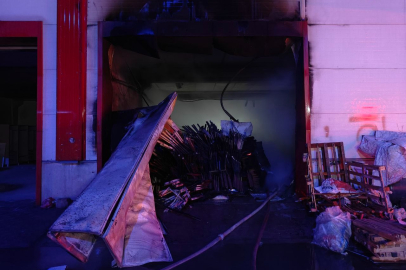 Kayseri’de masa sandalye atölyesinde yangın