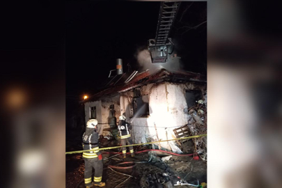 Konya'da ev yangını 1 can aldı