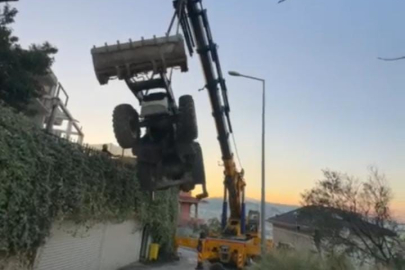 Bursa'da vincin düşme anları kamerada!