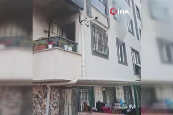 İstanbul Bahçelievler'de evde çıkan yangın paniğe yol açtı
