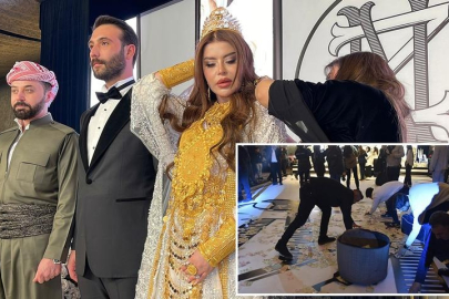 Barzani ailesiyle İzol Aşireti evliliği! Geline kilolarca altın takıldı, deste deste para saçıldı...