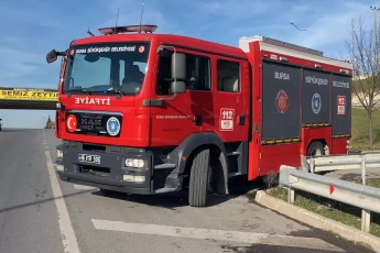 Bursa'da minibüs cayır cayır yandı!