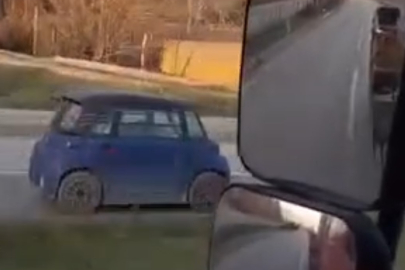 Karabük'te ters istikamette canını hiçe sayarak ilerlediği anlar kamerada