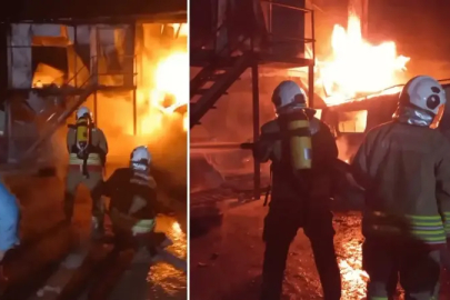 Hatay’da inşaat şantiyesinde yatakhane yangını