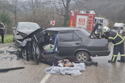 Ordu'da iki otomobil çarpıştı: 1 yaralı