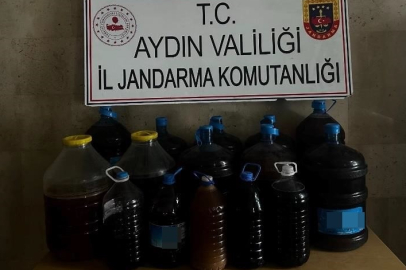 Aydın Germencik'te 202 litre kaçak alkol ele geçirildi