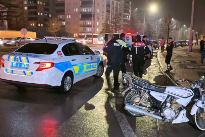 Aksaray'da polisten kaçan motosiklet sürücüsüne 82 bin lira ceza