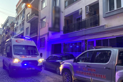 Aydın'da apart odasında çıkan yangın panikletti